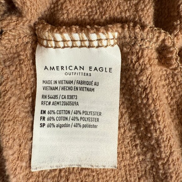 American Eagle Outfitters Jogger Women Size S Brown Mustard Sweatpants Soft - Picture 10 of 13